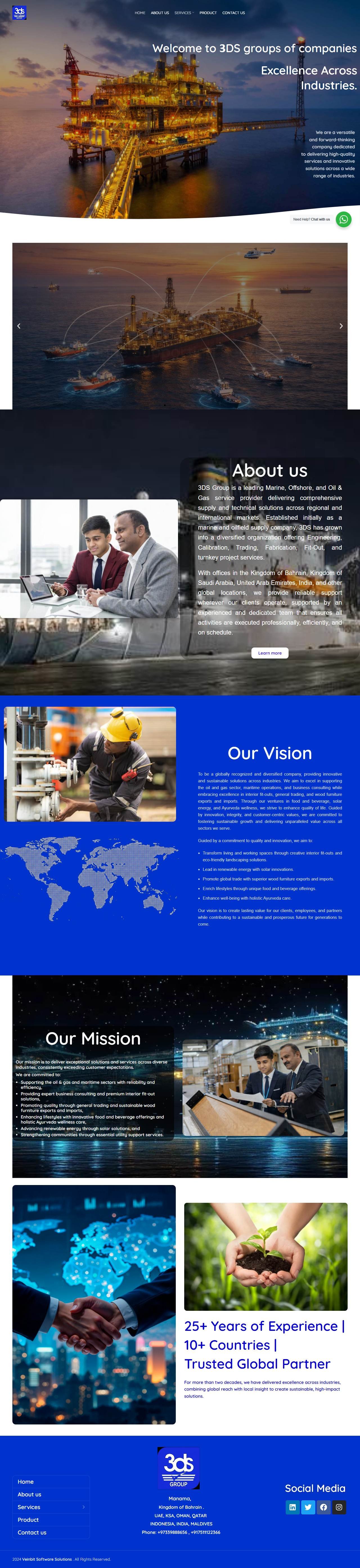 #ds Group — live website preview