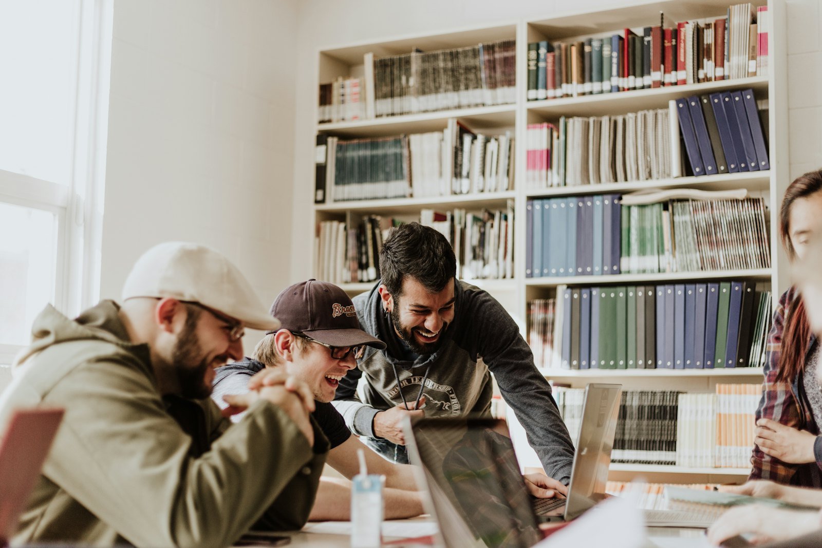 The Veinbit team reviewing work together